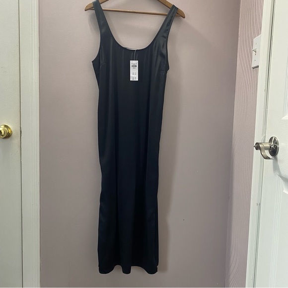 NWT Abercrombie Little Black Sexy Slip Maxi Cocktail Dress Size Medium - Picture 2 of 4
